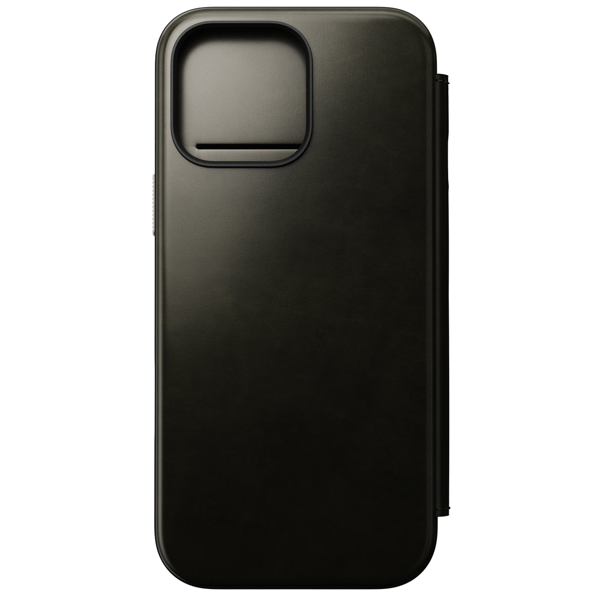 Nomad Modern Horween leather folio iPhone 16 Pro Max - green chrome