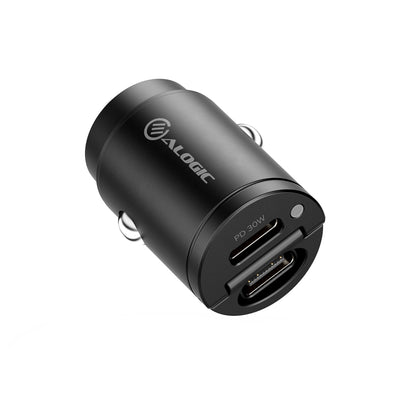 Alogic Rapid Power 2-port mini USB-C car charger (30W)