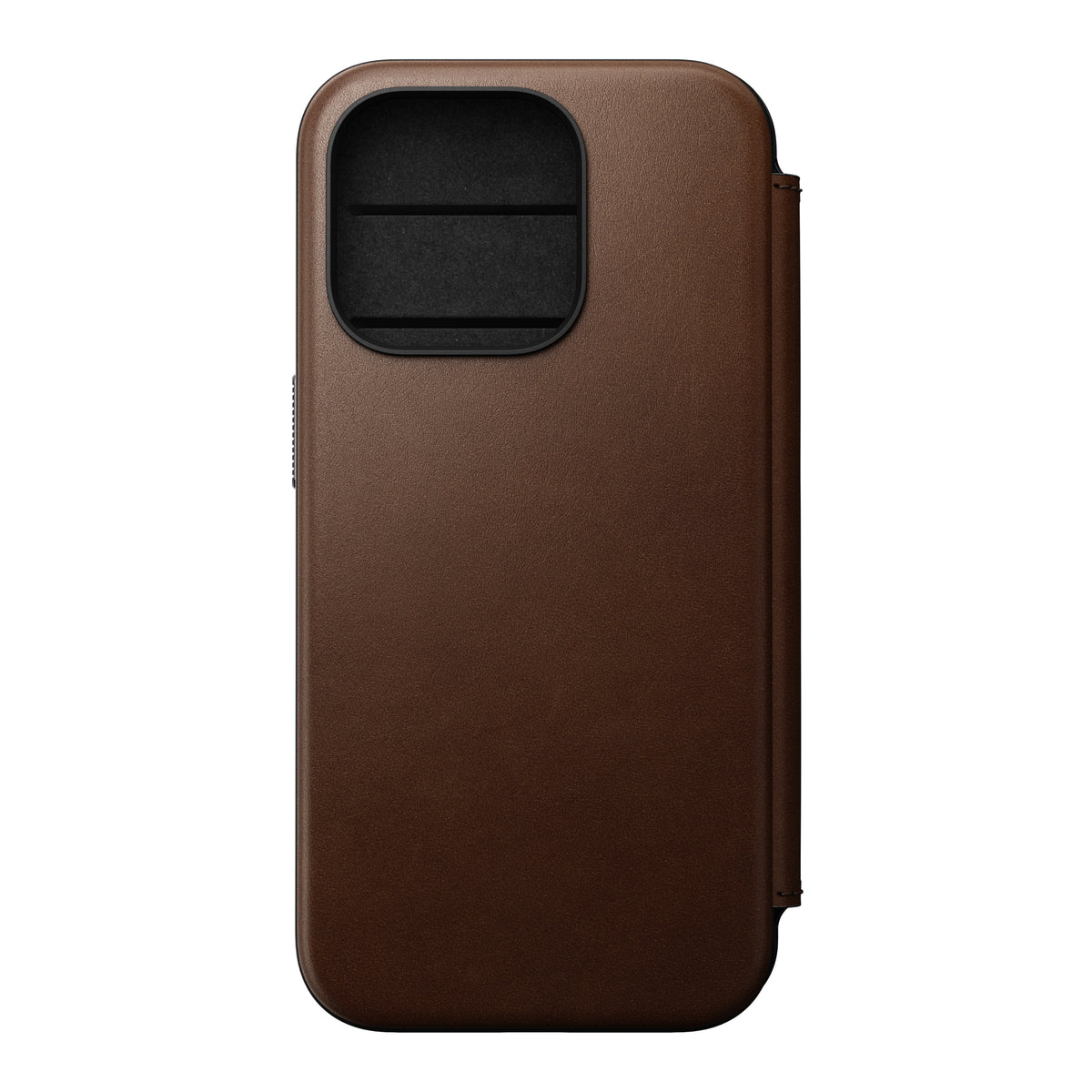 Nomad Modern leather folio iPhone 15 Pro - rustic brown