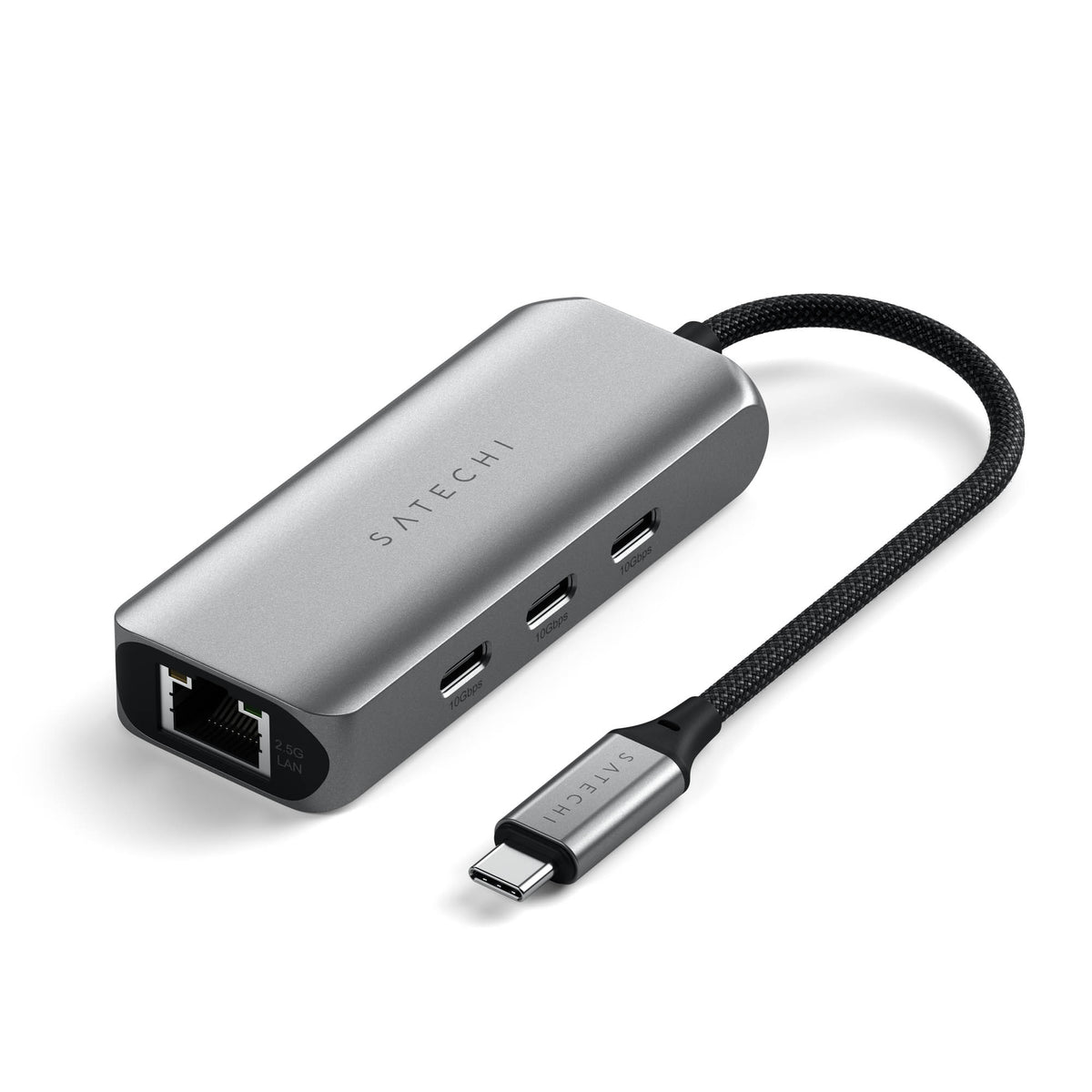 Satechi 4-in-1 USB-C hub with ethernet (2.5 Gb) - space grey
