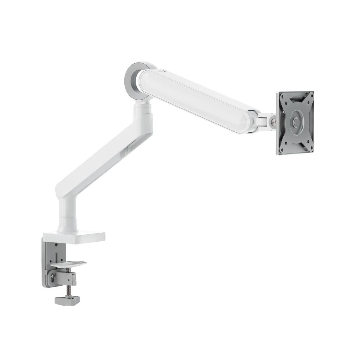 Alogic Glide flexible monitor arm single - white