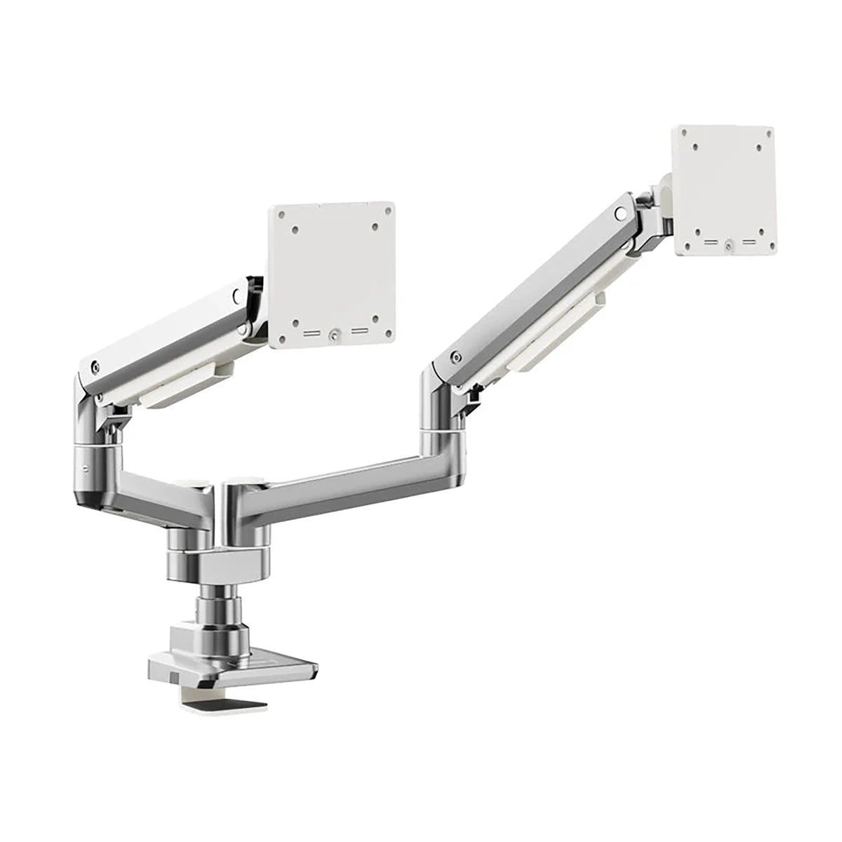 Alogic Flux flexible dual monitor arms - silver