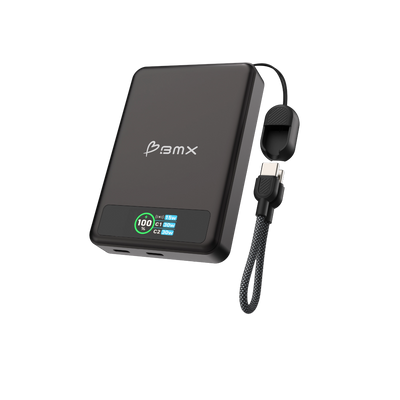 BMX SolidSafe solid-state Qi2 magnetische powerbank (10.000 mAh/30W)