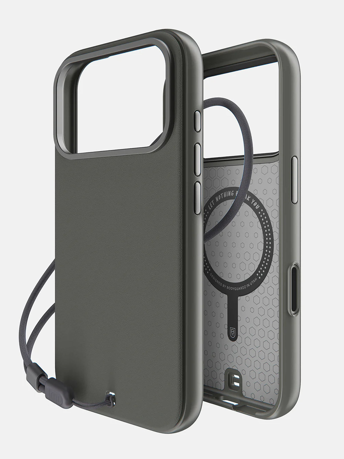 BodyGuardz Pulse case iPhone 17 Pro - charcoal black