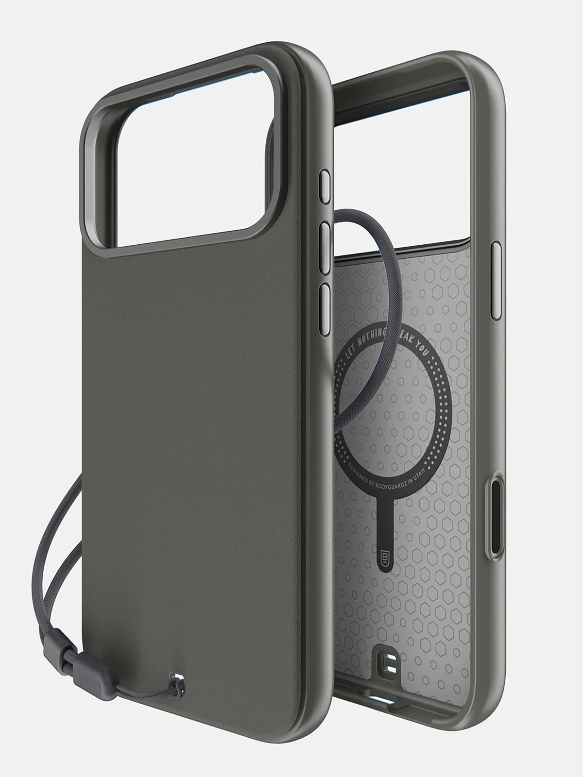 BodyGuardz Pulse case iPhone 17 Pro Max - charcoal black