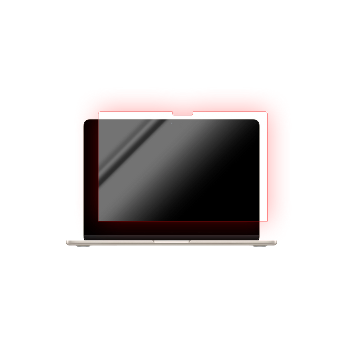 BodyGuardz Red Light Converter screen protector MacBook Air 13" (M5) - transparent