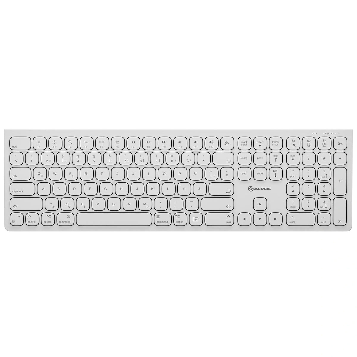 Alogic Echelon wireless keyboard (DE-layout) - white