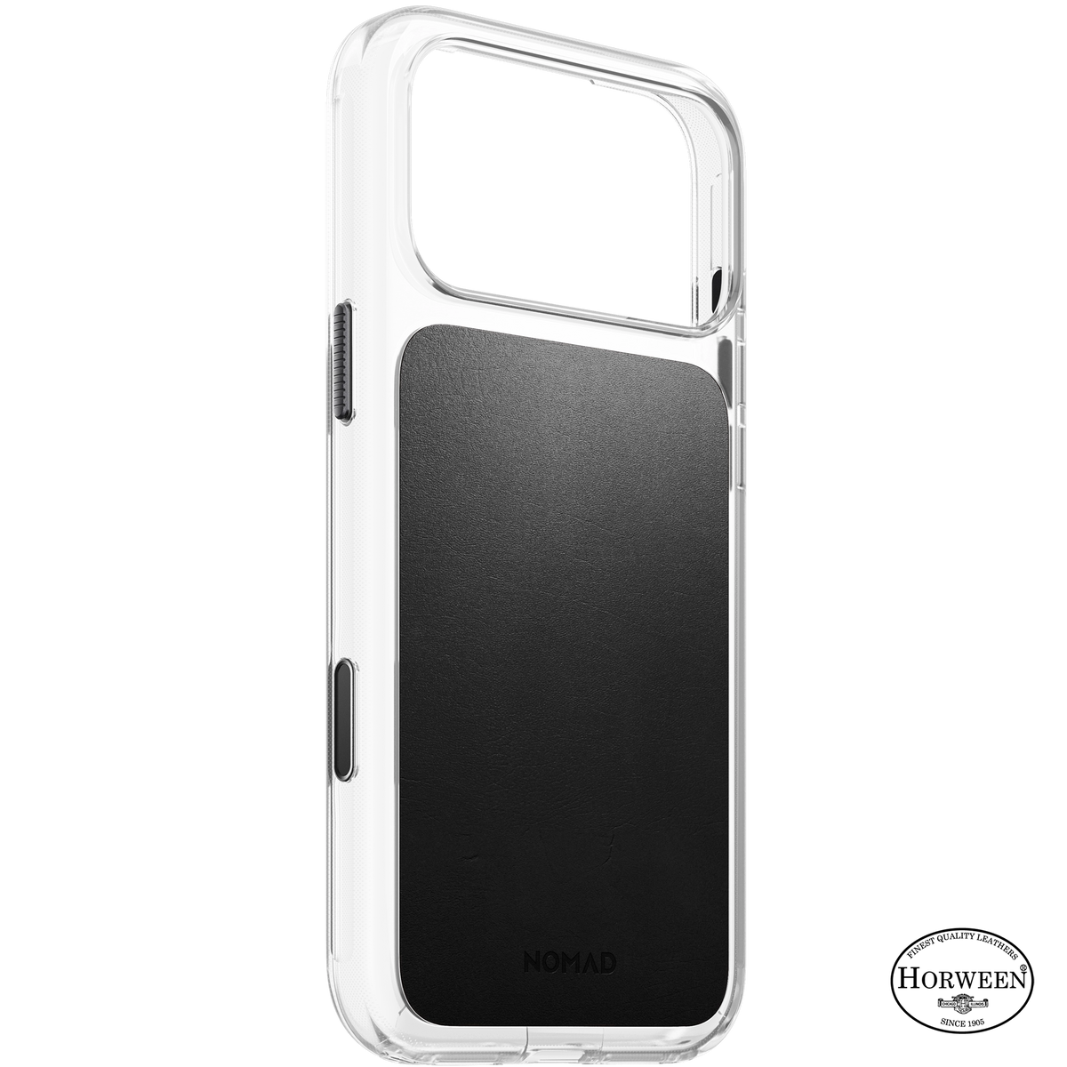 Nomad Clear Horween case leather iPhone 18 Pro Max - Black
