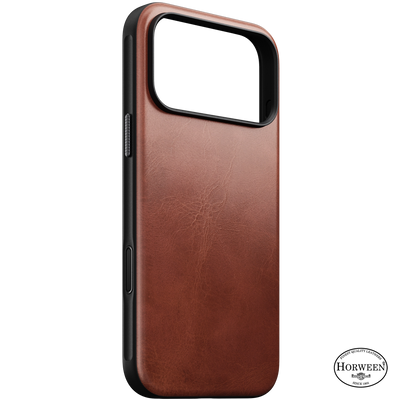 Nomad Modern Horween leather case iPhone 18 Pro Max/17 Pro