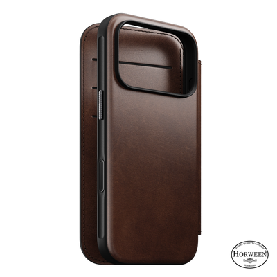 Nomad Modern Horween leather folio iPhone 18 Pro
