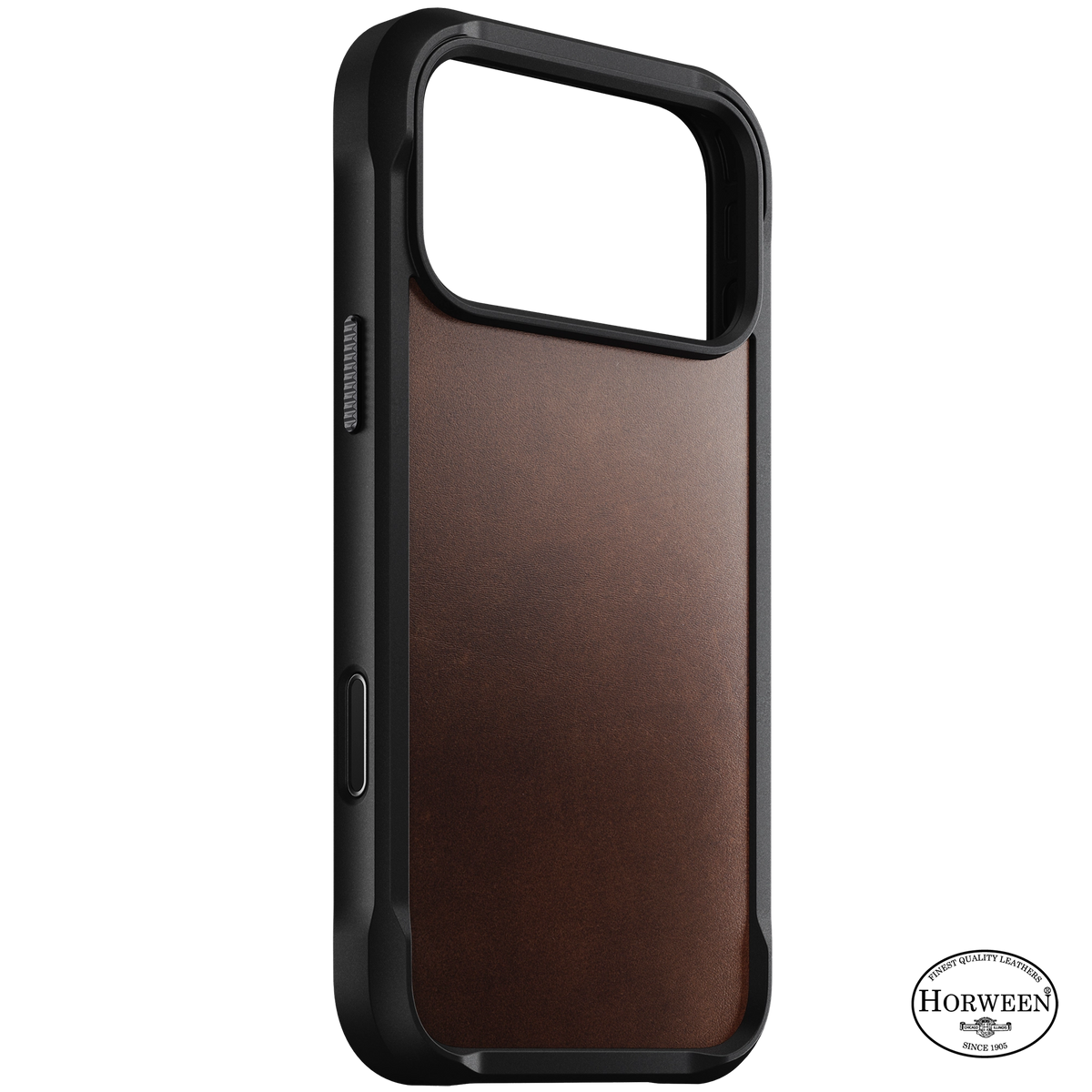 Nomad Rugged Horween leather case iPhone 18 Pro Max - Rustic Brown