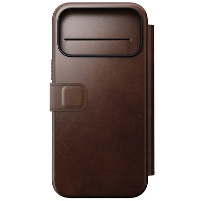 Nomad Horween leather folio iPhone 17 Pro Max