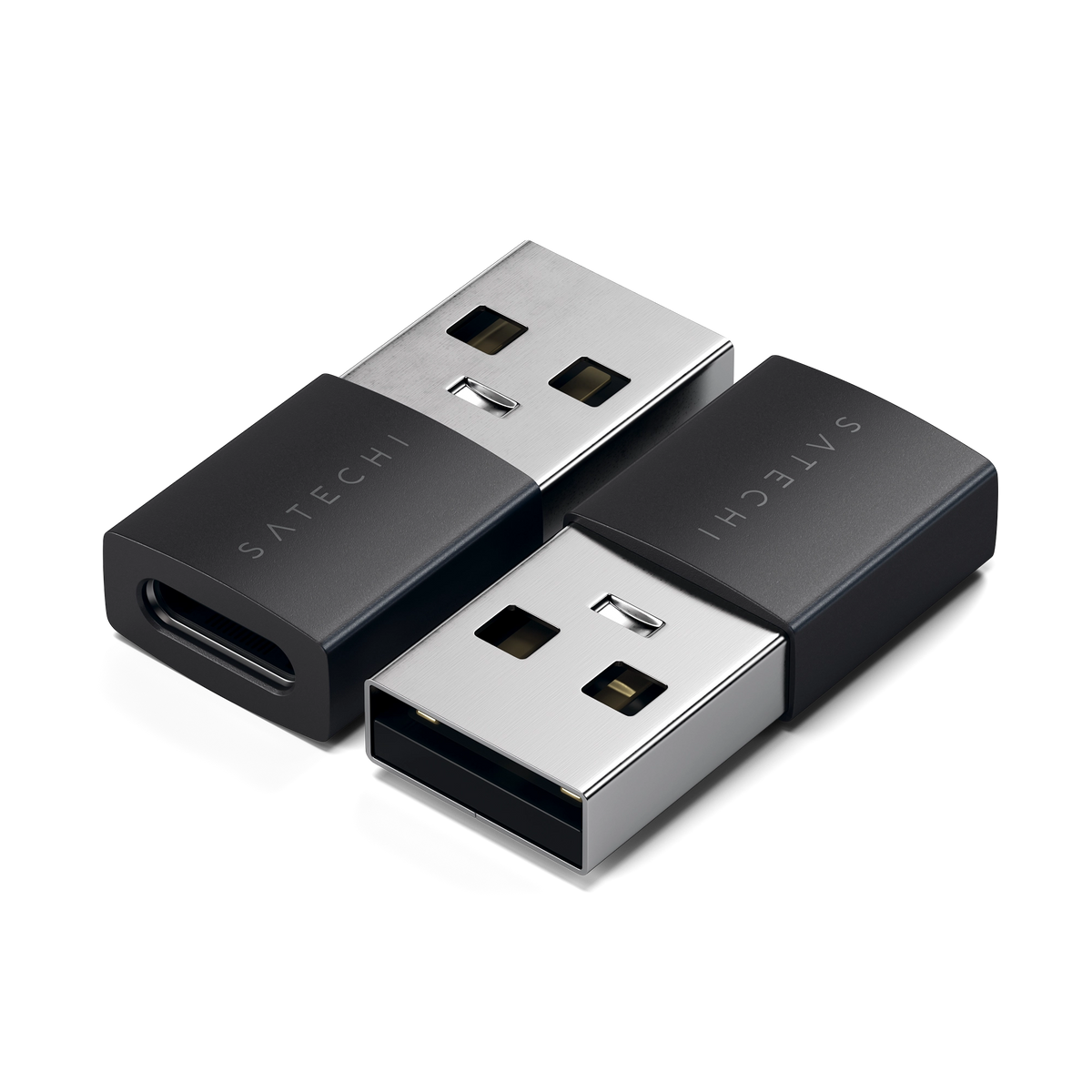 Satechi USB-A to USB-C Adapter (2 pack) - space black