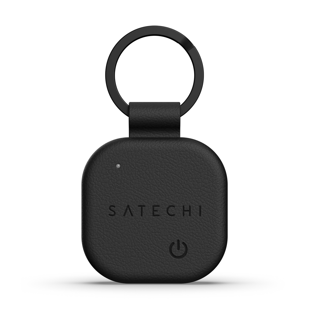 Satechi FindAll vegan-leather keychain with Find My - black