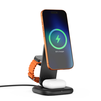 Satechi 3-in-1 Foldable Qi2.2 wireless charging stand (25W)
