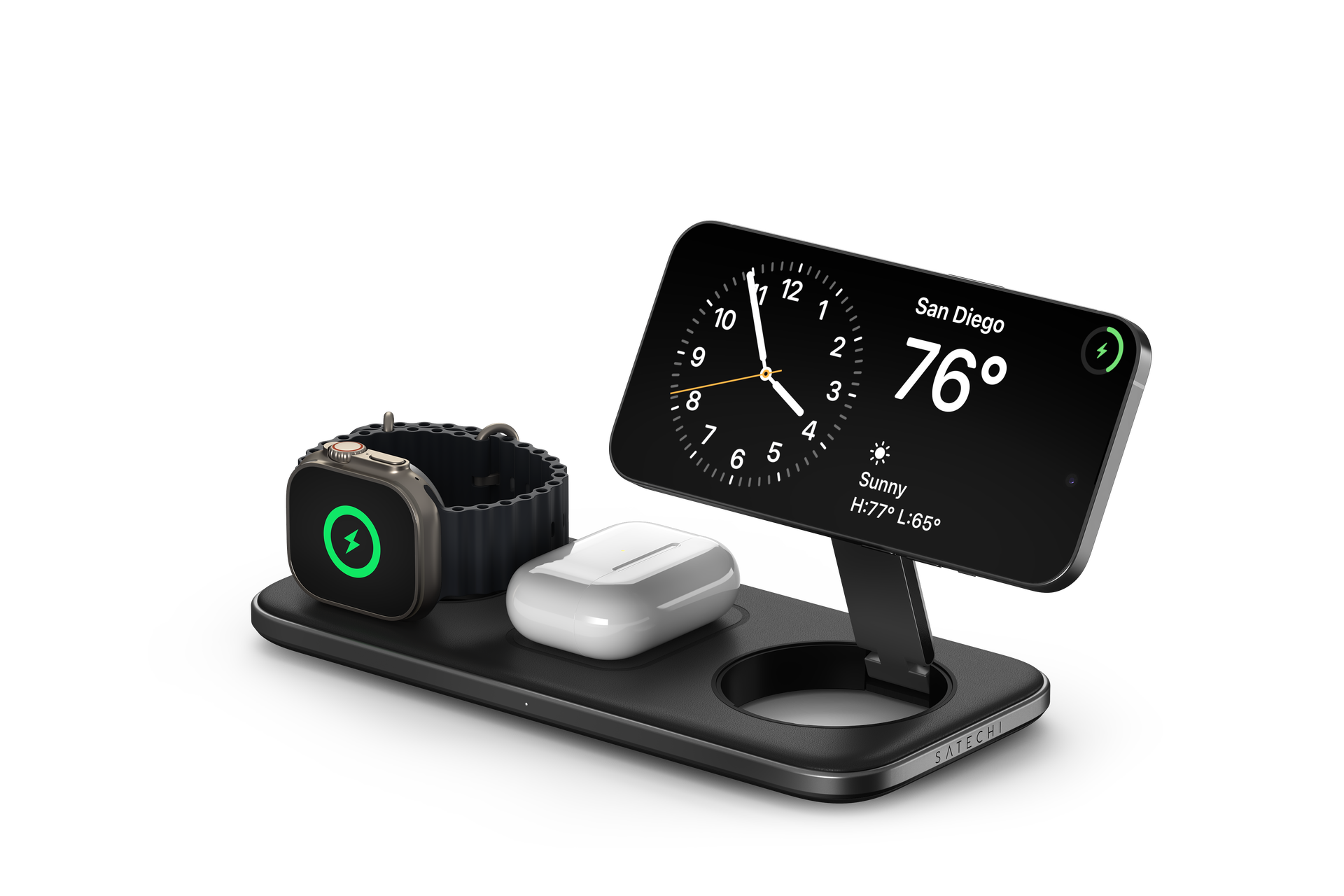 amble strut buy Satechi Qi2 Trio wireless charging pad