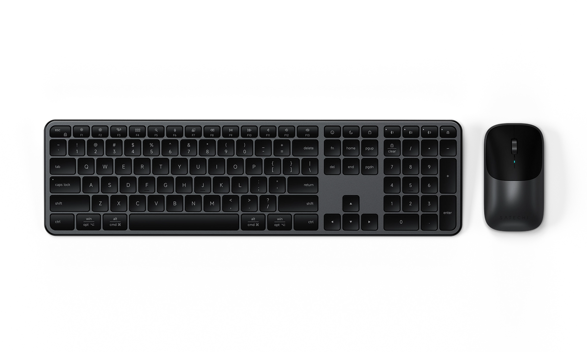 Satechi Slim CEX3 wireless mouse & keyboard combo - space black